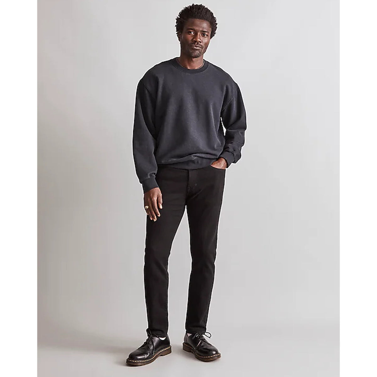 MADEWELL Men's Athletic Slim Jeans 40x32 Black Denim Stretch NG307 NWT