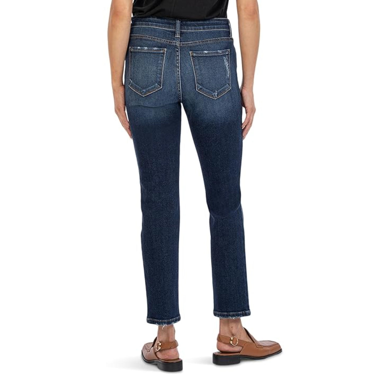 KUT FROM THE KLOTH Reese Ankle Straight Leg Jeans SIZE 10 Enchantment Blue NWT