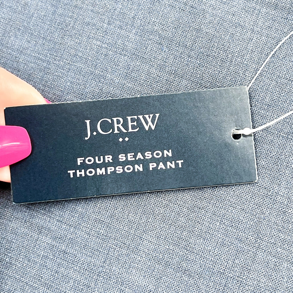 J.CREW Men's Four Season Thompson Dreass Pants 34x30 Blue Wool AP879 NWT
