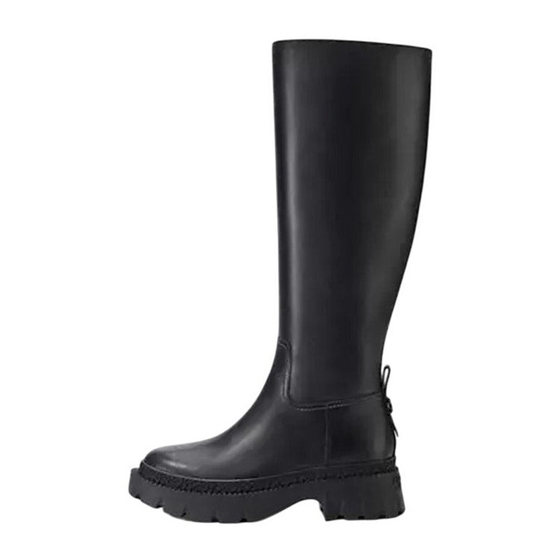 Coach Womens Julietta Knee High Boot US 6.5 M EU 37 Black Leather NIB