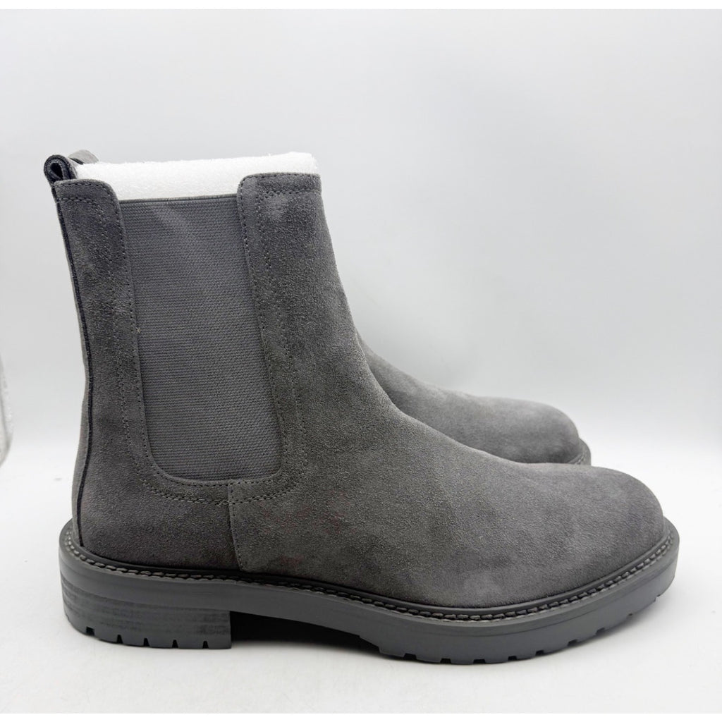 Saint Morta Men's Chunky Chelsea Boots Size 8 EU 42 Dark Grey Suede NIB