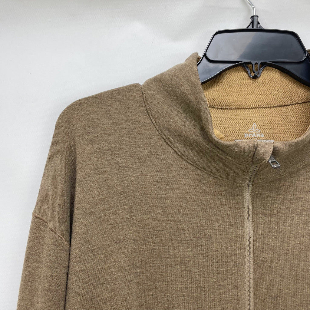 prAna Mens Altitude Tracker 1/4 Zip Pullover XXL Camel Tan Sweatshirt NWT