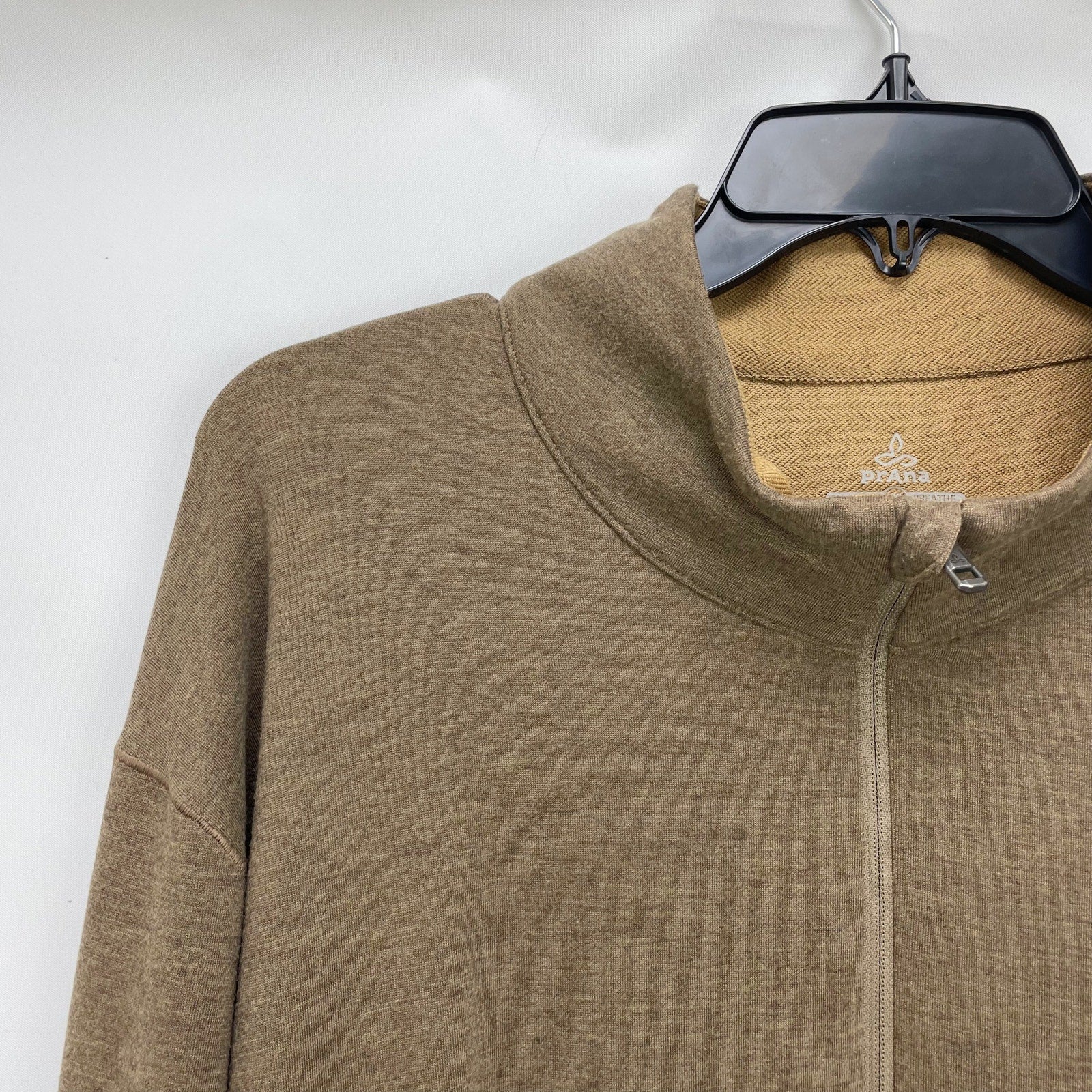 prAna Mens Altitude Tracker 1/4 Zip Pullover XXL Camel Tan Sweatshirt NWT