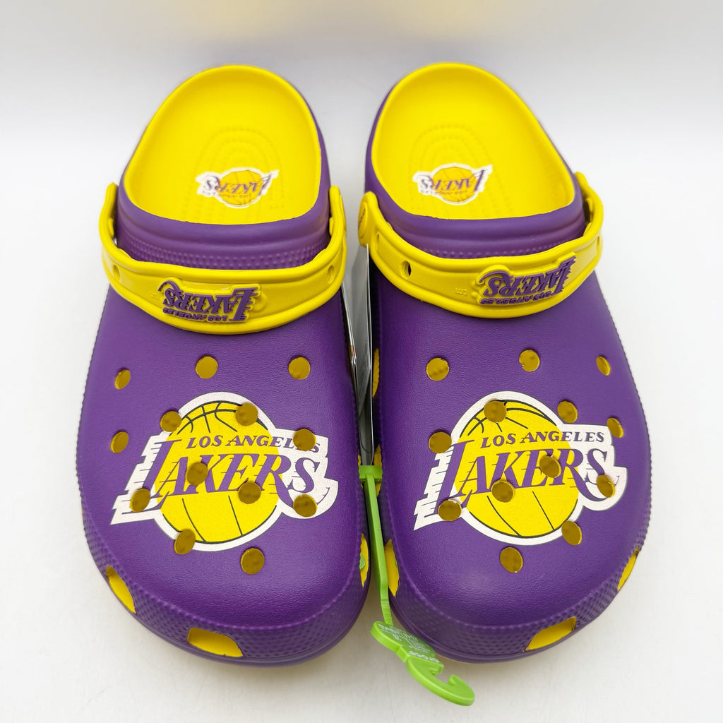 CROCS Mens NBA Los Angeles Lakers Clog Size 10 EU 43.5 Purple Yellow NWT