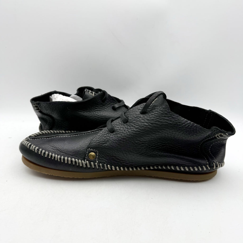 RE/DONE Womens Metal Oxford Shoes EU 40 US 10 Black Leather NWOB