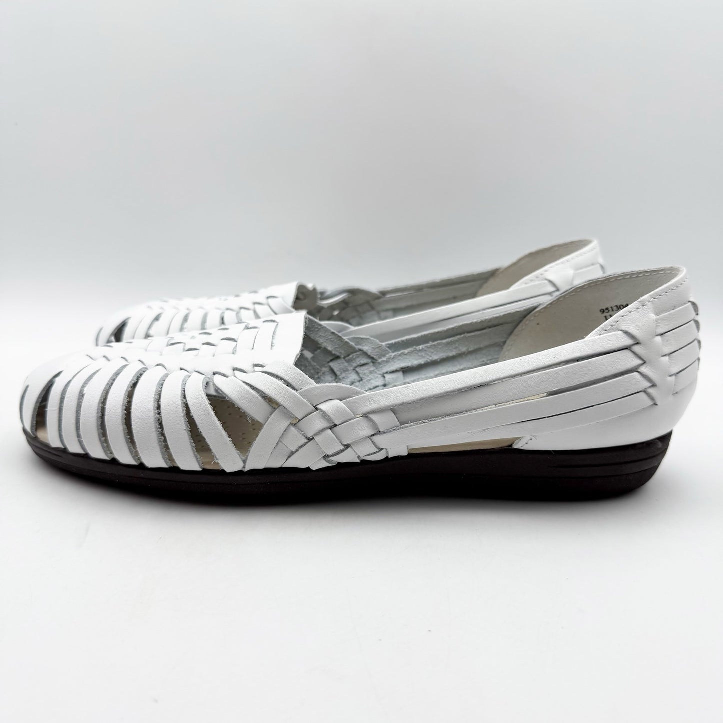 Comfortiva Womens Trinidad Sandals US 11 Wide EU 41-42 White Leather NIB