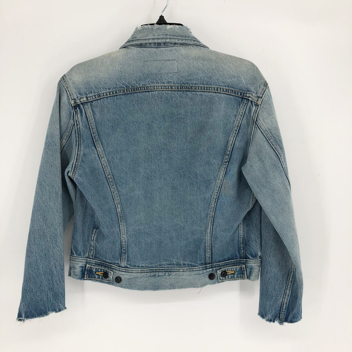 RE/DONE Women's 70s Rodeo Denim Jacket Small Blue Light Worn Distress NWOT