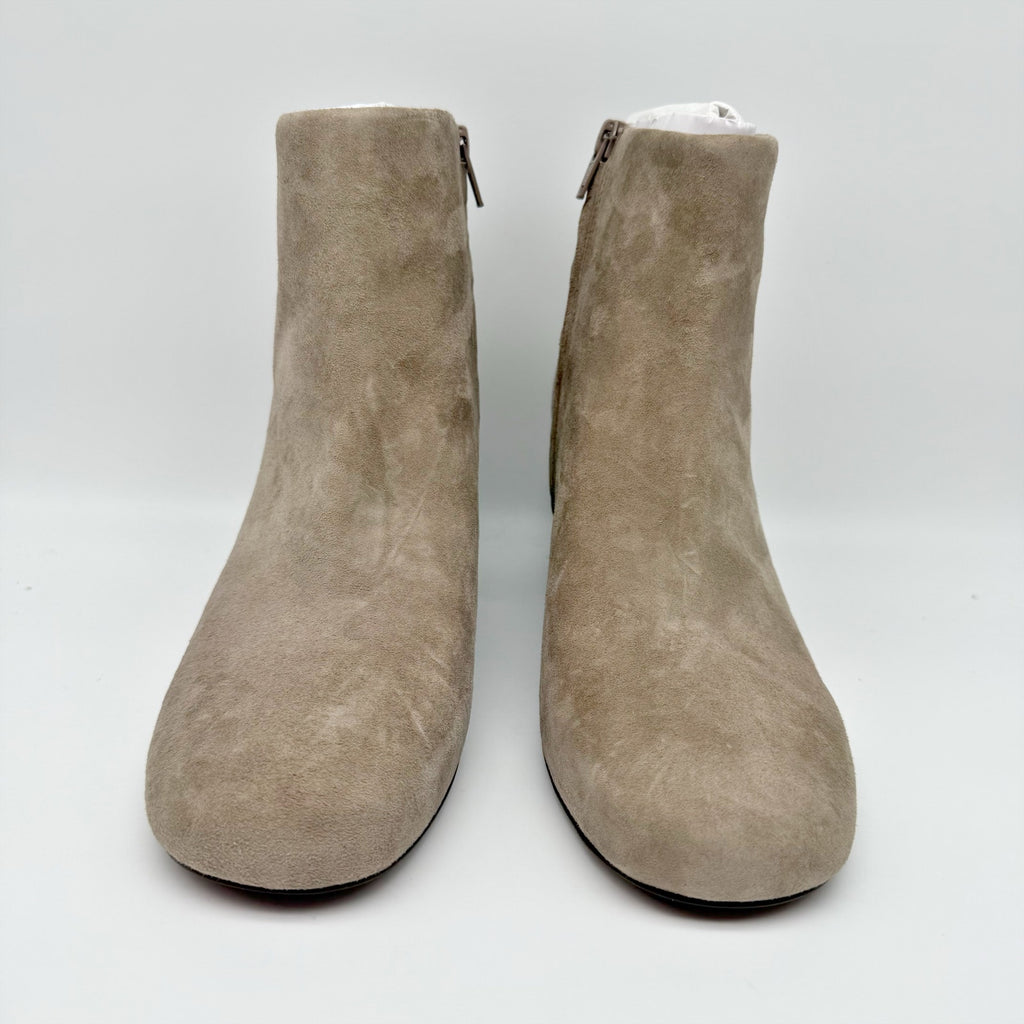 Vionic Womens Sibley Ankle Booties Size 9 M EU 40 Beige Suede Boots NIB