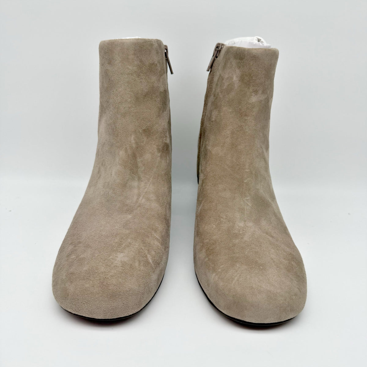 Vionic Womens Sibley Ankle Booties Size 9 M EU 40 Beige Suede Boots NIB