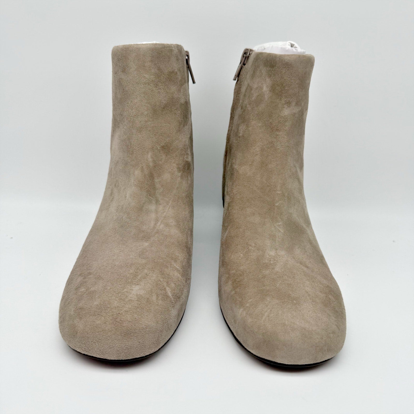 Vionic Womens Sibley Ankle Bootie US 9 M EU 40 Beige Suede Boots NIB