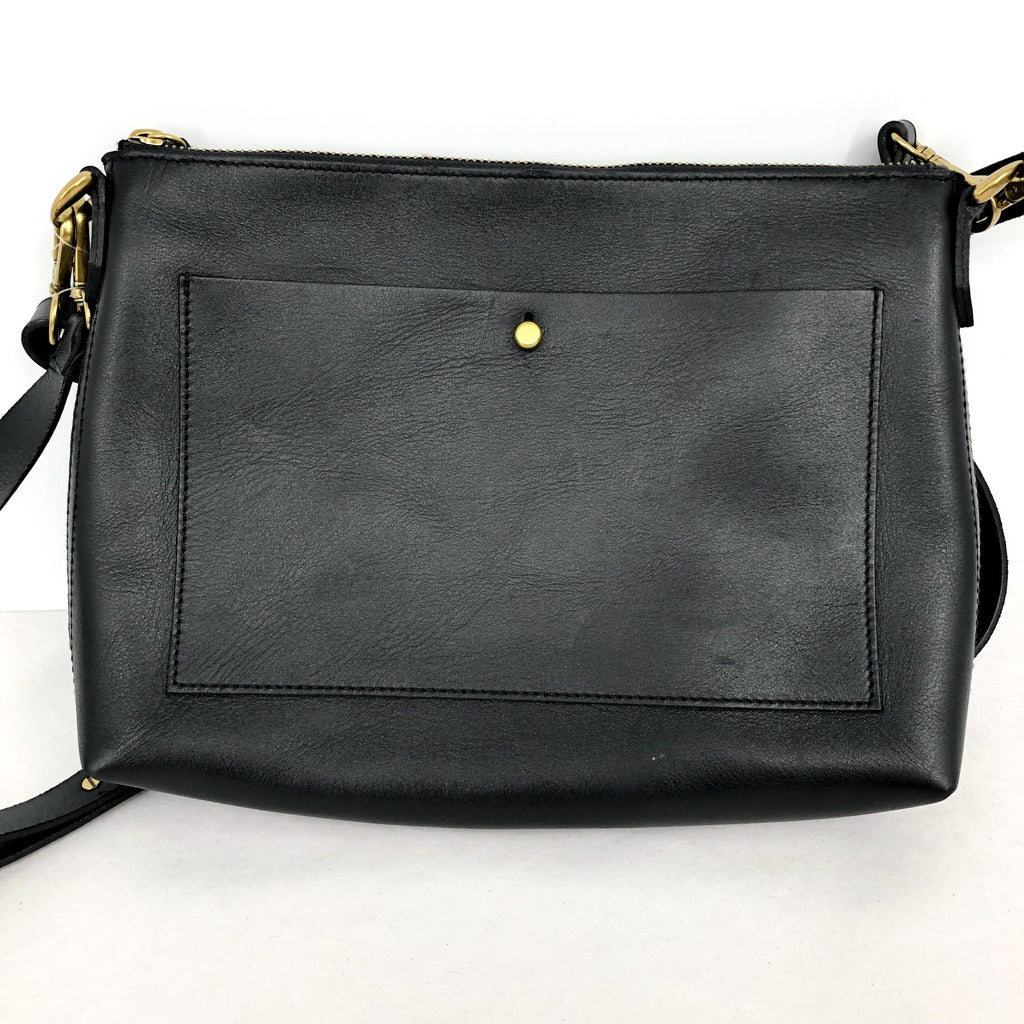 MADEWELL The Transport Shoulder Crossbody Bag Medium Black Leather NC275 NWT