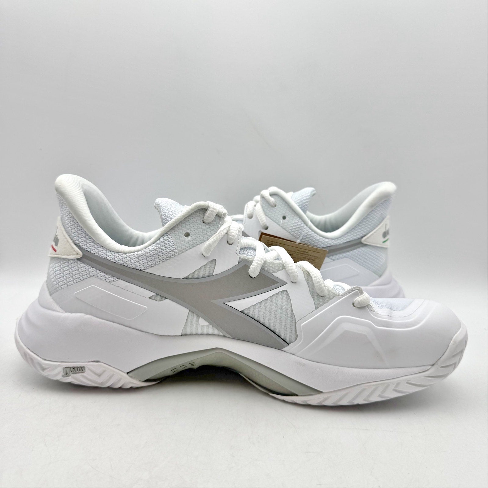 Diadora Womens B.ICON 2 Tennis Sneakers US 10 EU 41 White Silver Athletic NWOB