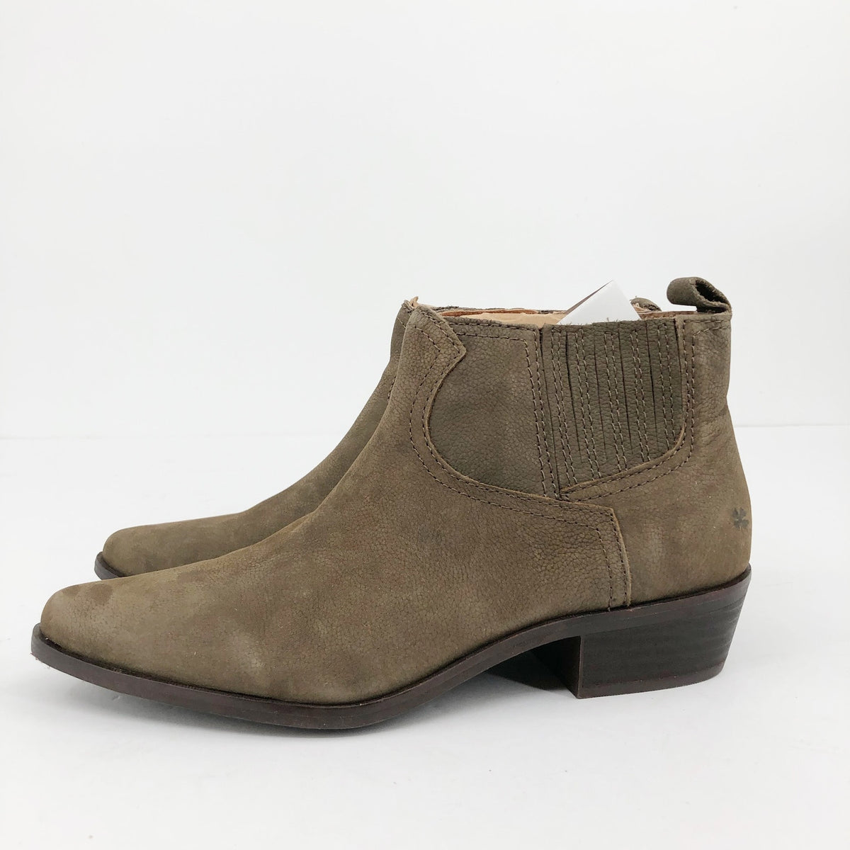 LUCKY BRAND Womens Hikalli Ankle Bootie Size 6 Brown Green Boot Leather NWOB