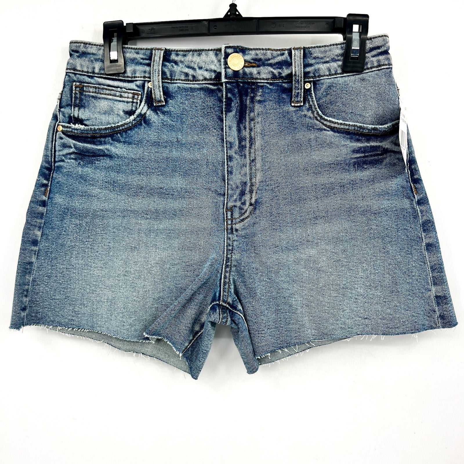 KUT FROM THE KLOTH Taylor Denim Shorts Size 0 Freedom Blue High Waist CutOff NWT