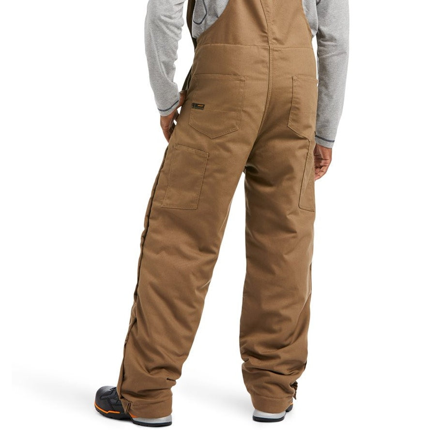 ARIAT Men's Rebar Duracanvas Insulated Bib Overalls XXL Tan Khaki NWT