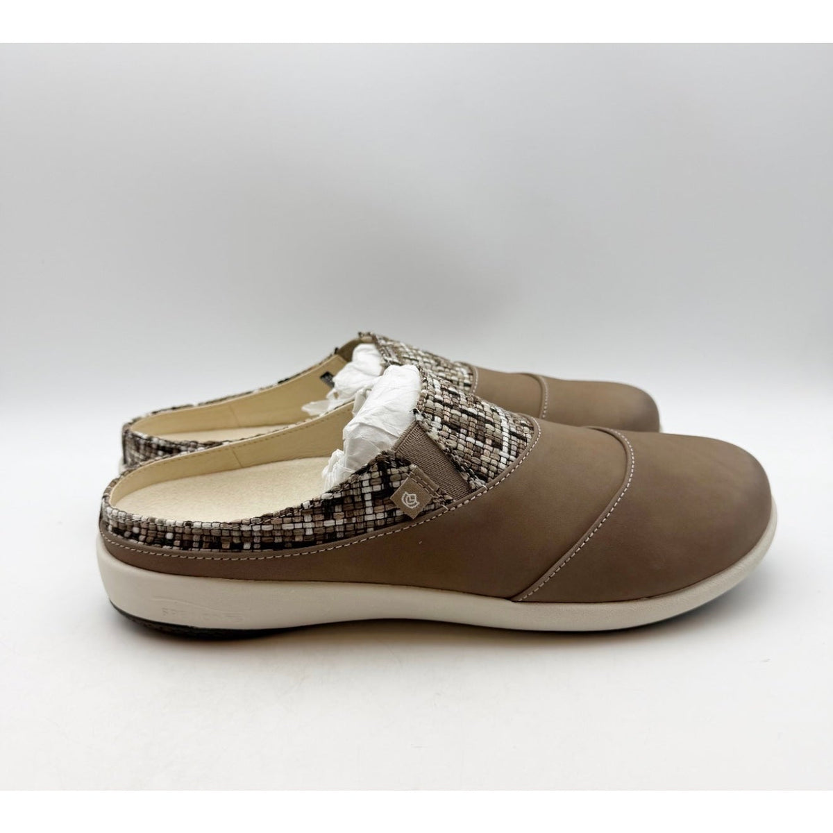 SPENCO Women's Nuevo Harvest Siesta Mule Size 9.5 Fossil Brown Leather NIB