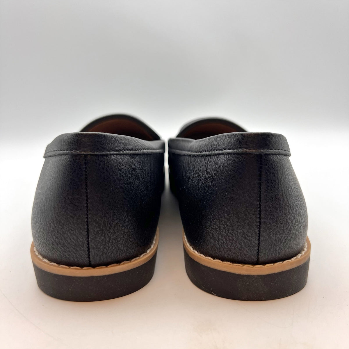 LifeStride Womens Urban 2 Slip-On Loafers Size 9 Black Vegan Leather NIB
