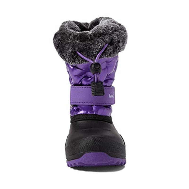 Kamik Girls Penny 3 Snow Boots US 2 Purple Black Insulated Waterproof NIB