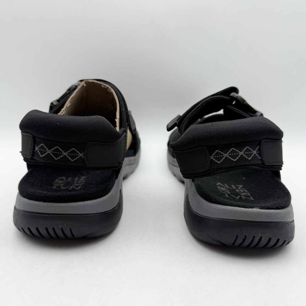 Natuarlizer Womens Angeles III Sports Sandals US 8 M EU 38 Black Leather NIB