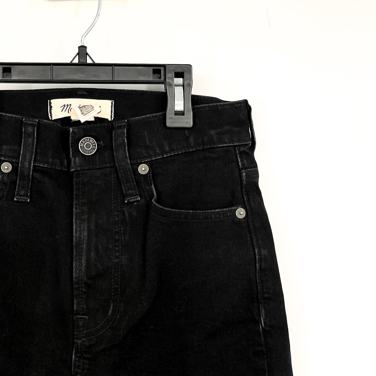 MADEWELL Womens The Perfect Vintage Flare Jean Size 23 US 000 Black NF379 NWOT