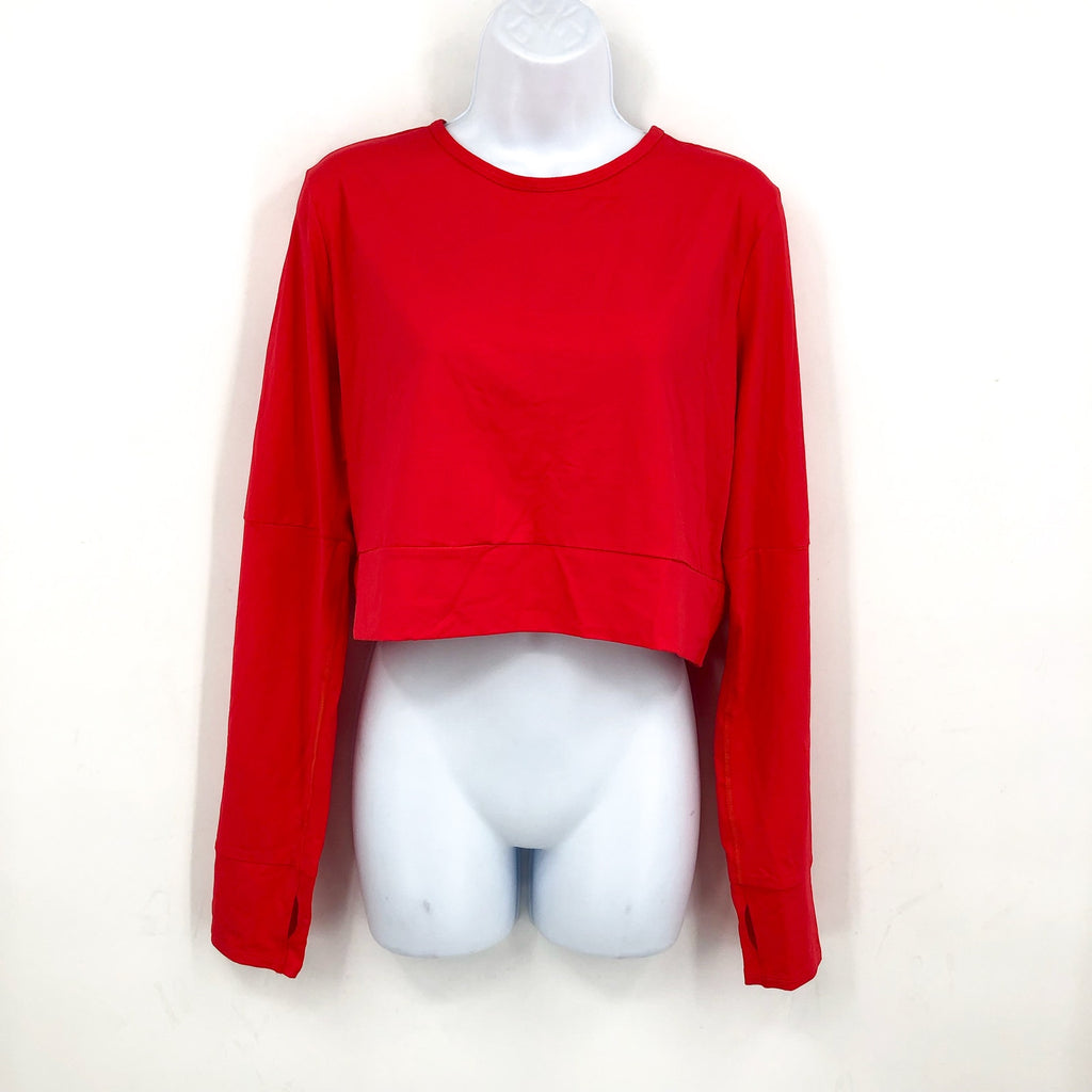 PRANA Women's Seleina Rash Guard Top XL Carmine Red Long Sleeve Stretch NWT