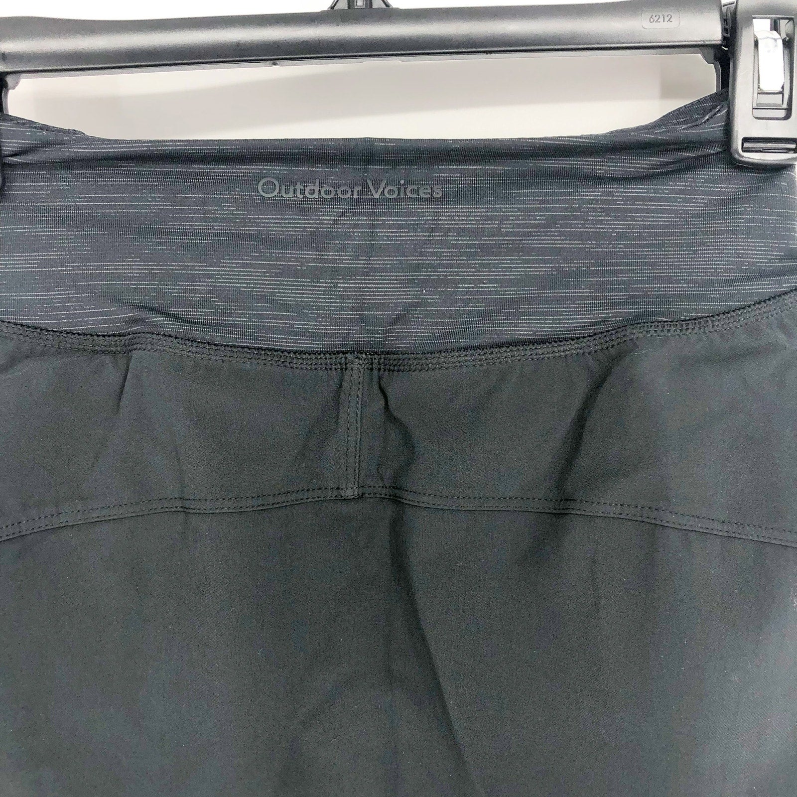 OUTDOOR VOICES Women's Hudson 4" Skort XXS Black Built-in Brief Liner NWT