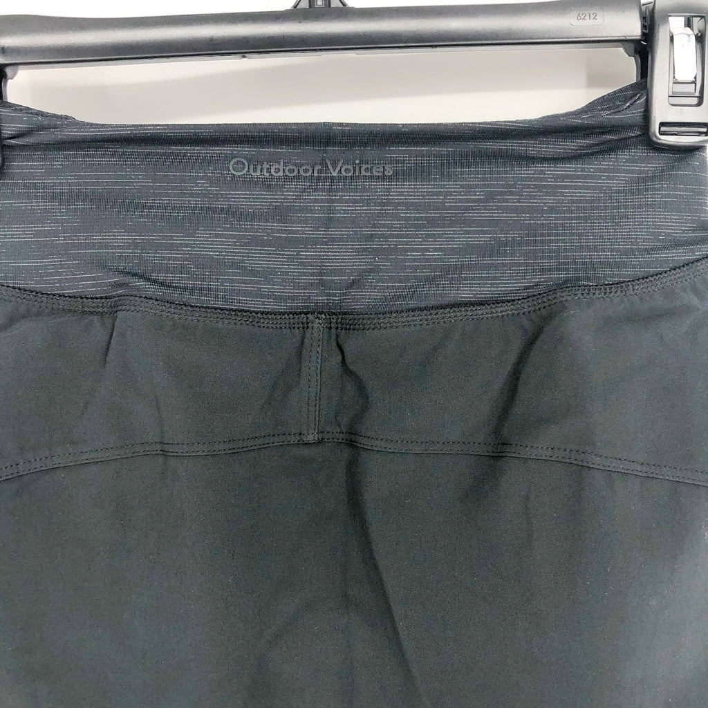 OUTDOOR VOICES Women's Hudson 4" Skort XXS Black Built-in Brief Liner NWT