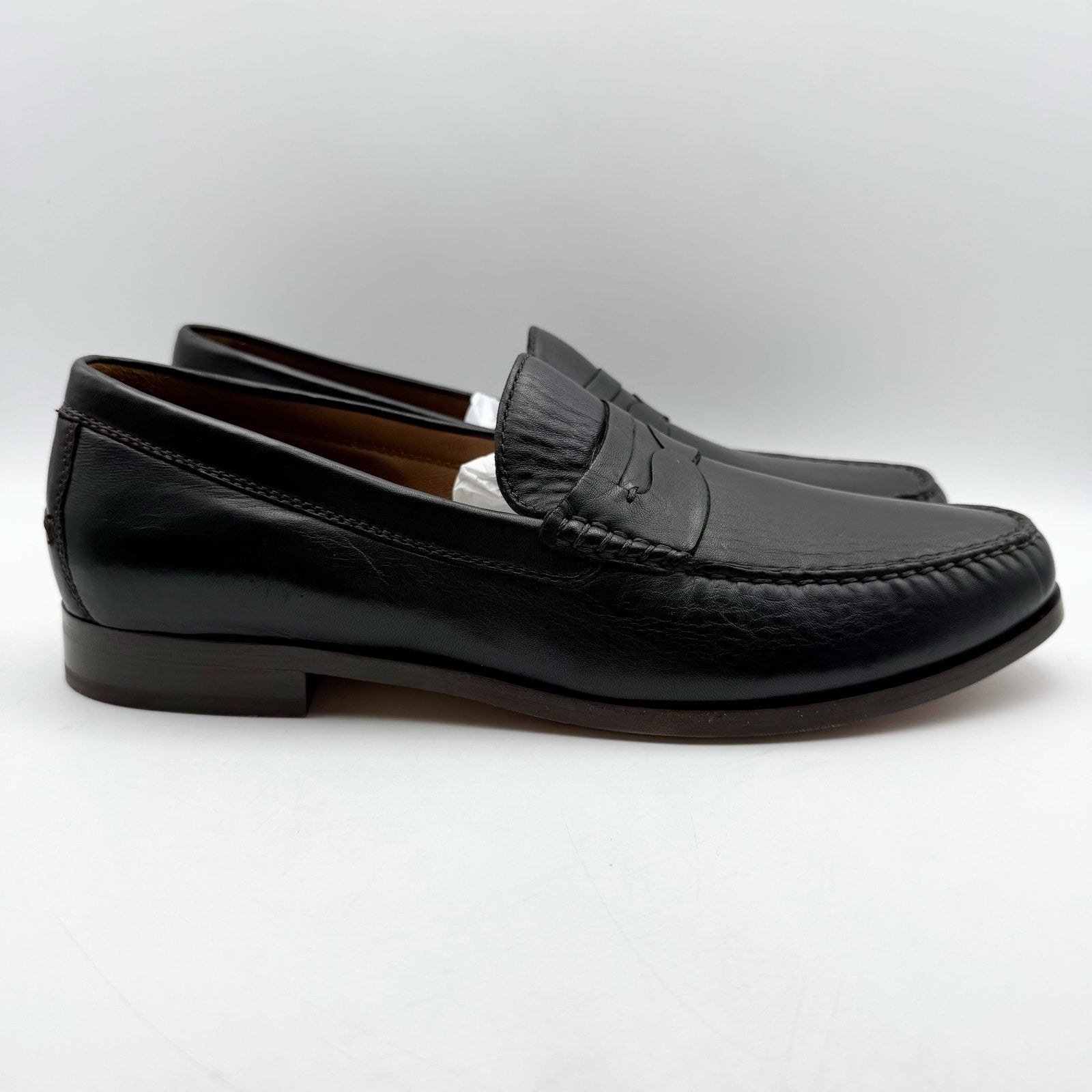 Johnston & Murphy Mens Baldwin Penny Loafers US 13 M Black Leather