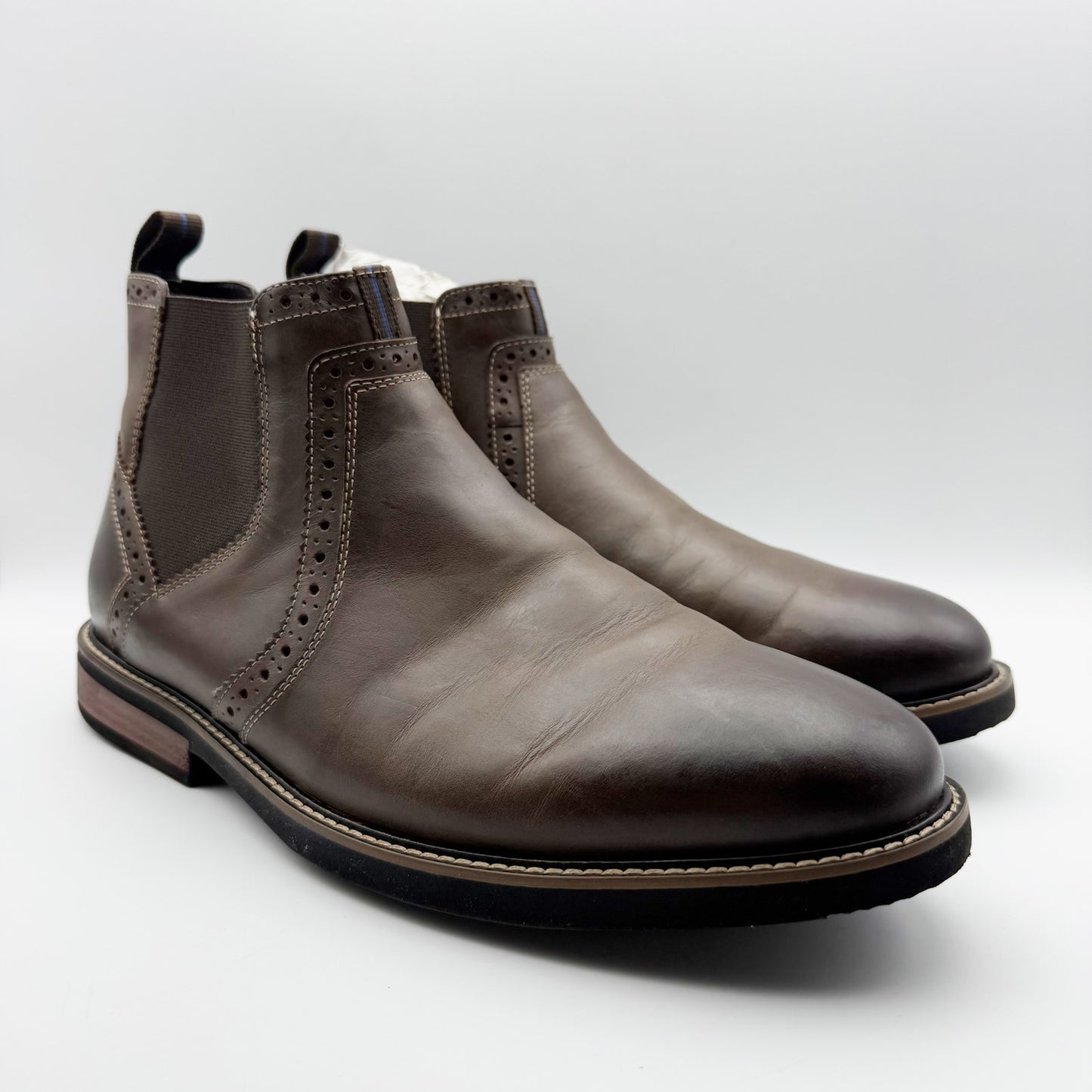 Nunn Bush KORE Womens Otis Chelsea Boot Size 11 M Brown Leather Plain Toe NIB