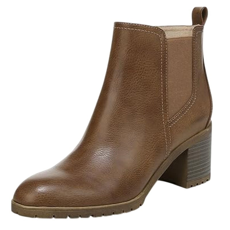 LifeStride Womens Mesa Chelsea Ankle Boots Size 8 M Whiskey Brown NIB