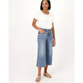 NYDJ Womens Major Wide Leg Capri Jeans Size 6 Fantasy Blue NWOT