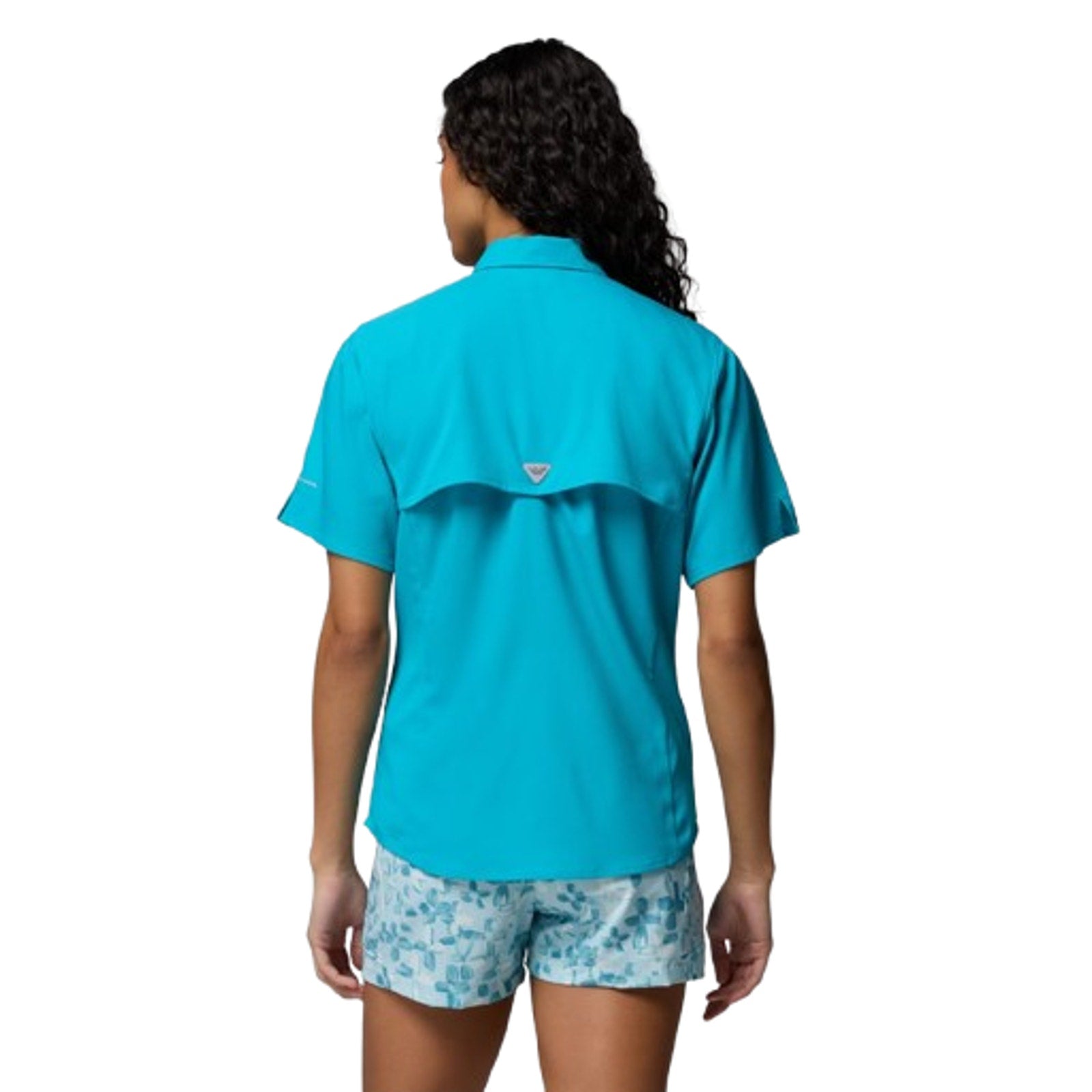 COLUMBIA Women's PFG Tamiami II Shirt XS Blue Ocean Teal Short Sleeve NWT