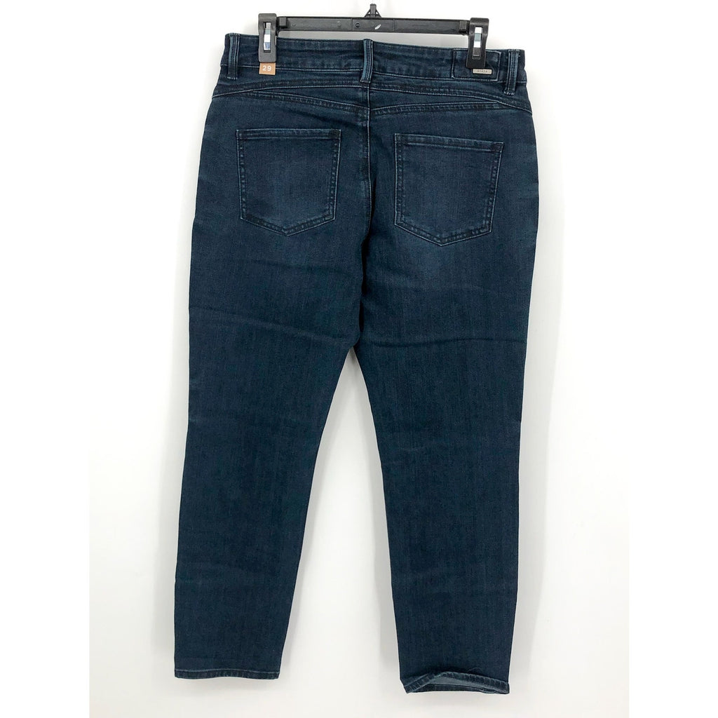 PRANA Women's Buxton Jeans Size 8 29x27 Deep Blue Stretch Mid-Rise Boyfriend NWT