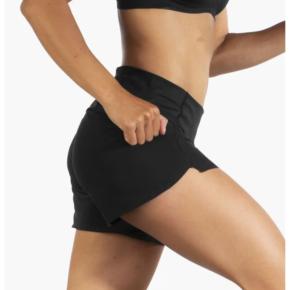 BROOKS Womens Chaser 5" Running Shorts Small Black Athletic Lightweight NWT