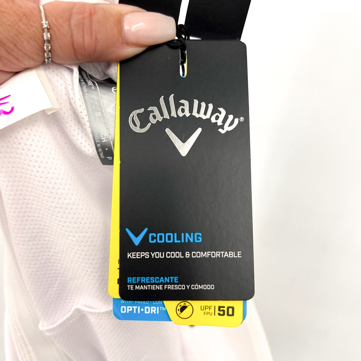 CALLAWAY Women's 17" Solid TrueSculpt Golf Skort Small Brilliant White NWT