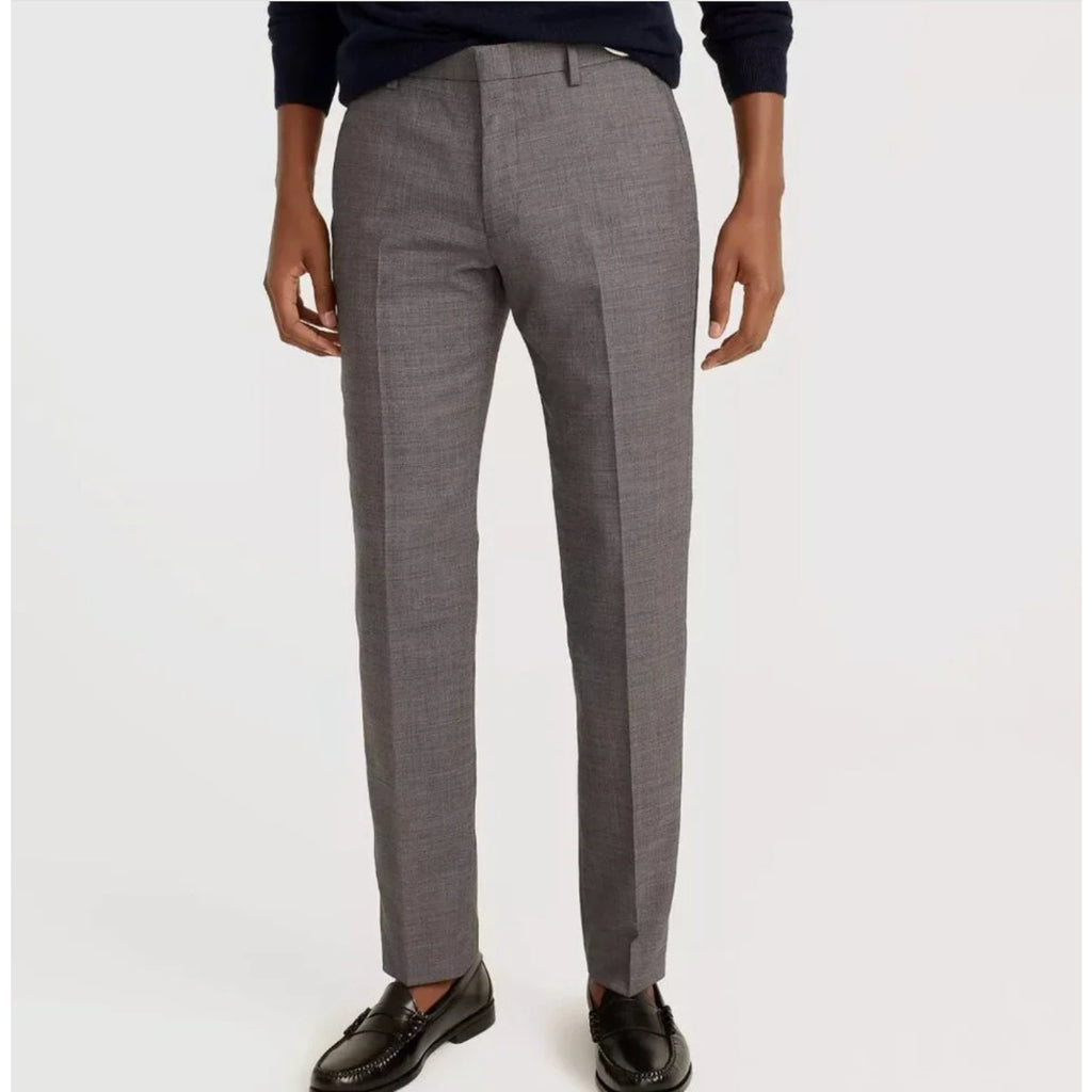 J.CREW Men's Bowery Slim-fit Pants 32x30 Charcoal Gray Wool Blend J6061 NWT