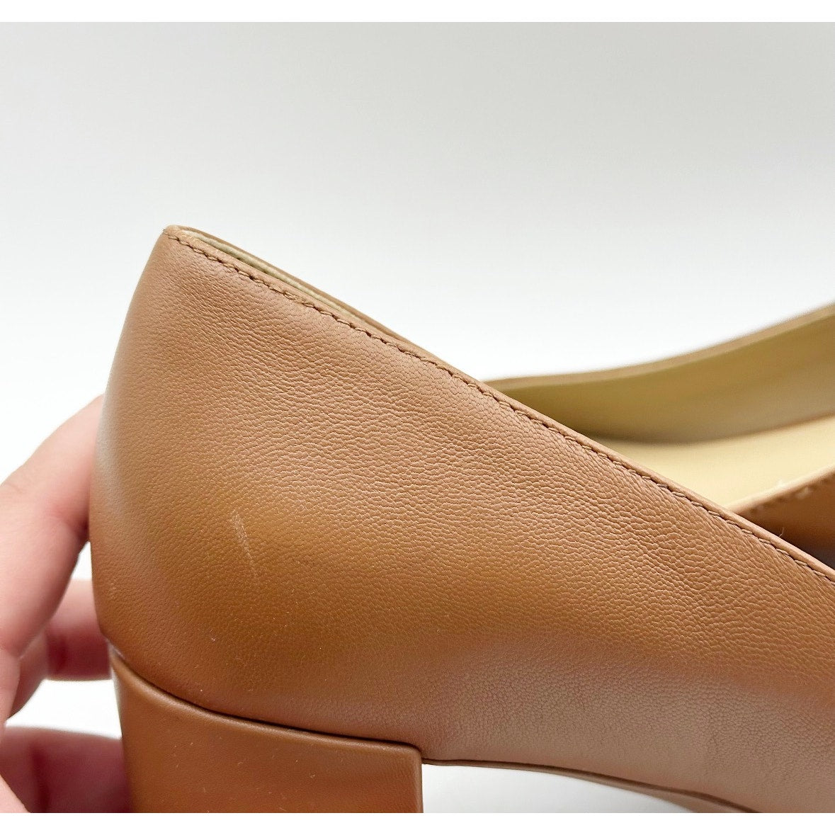 NATURALIZER Womens Karina Pumps Size 10 Wide EU 41 English Tea Tan Heels NIB
