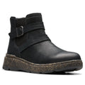 Clarks Womens Noralyn Ankle Boots US 8.5 Wide EU 39.5 Black Suede NIB