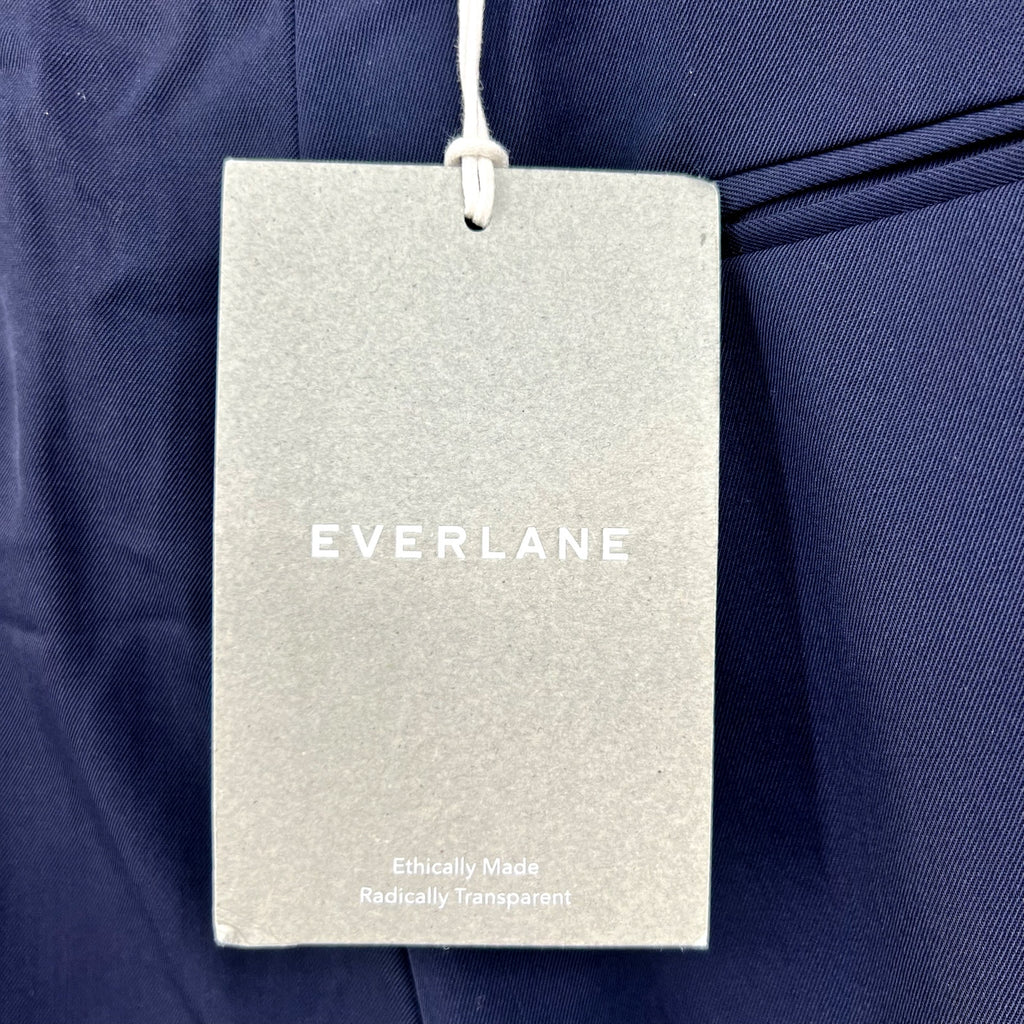 EVERLANE Women's The Italian GoWeave Crop Trouser Pants Size 10 Navy Blue NWT