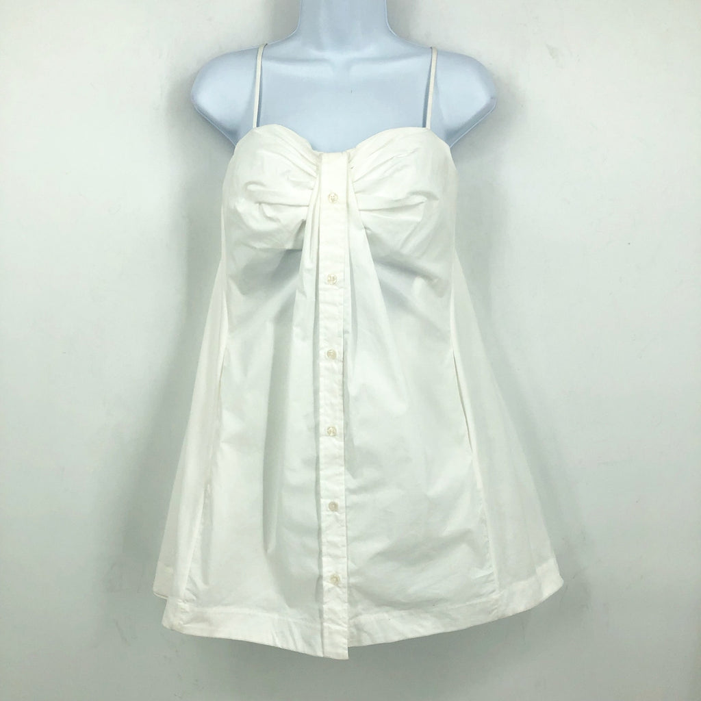 JONATHAN SIMKHAI Kendall Mini Dress Size 4 Cotton-Poplin White Sleeveless NWT