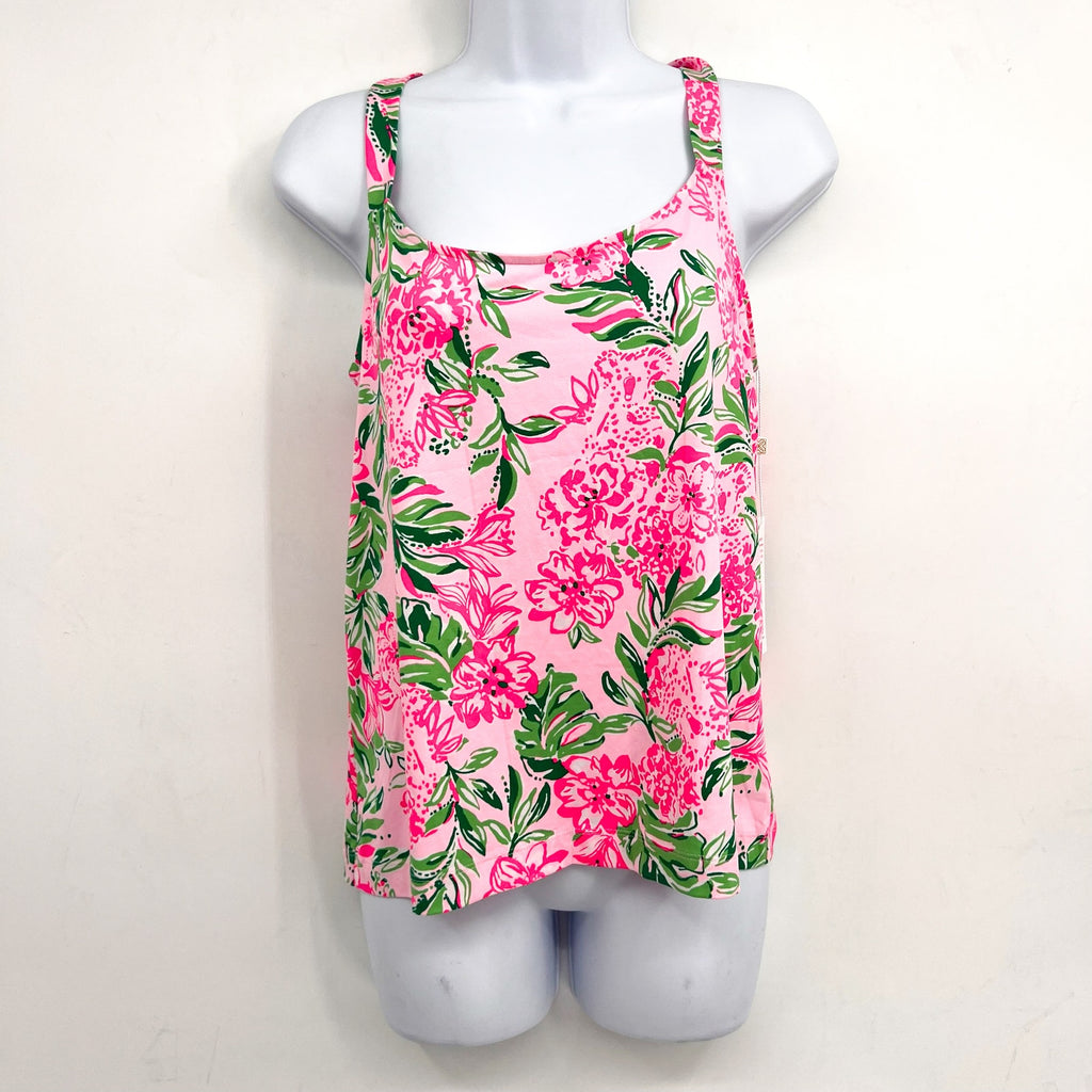 LILLY PULITZER Women's Kadde Pajama Top XS Conch Shell Pink Koala La La NWT