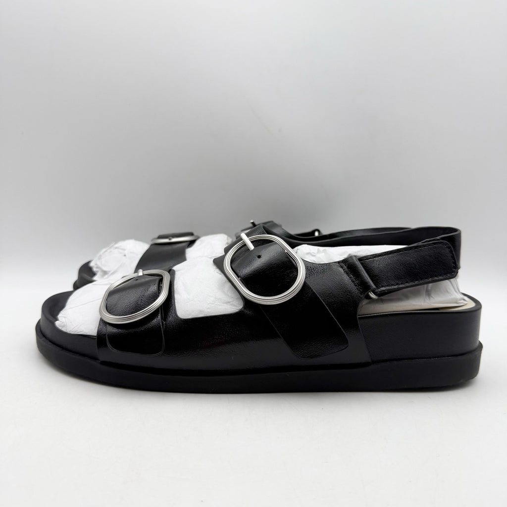 Dolce Vita Womens Starla Platform Sandals Size 10 Black Silver NWOB