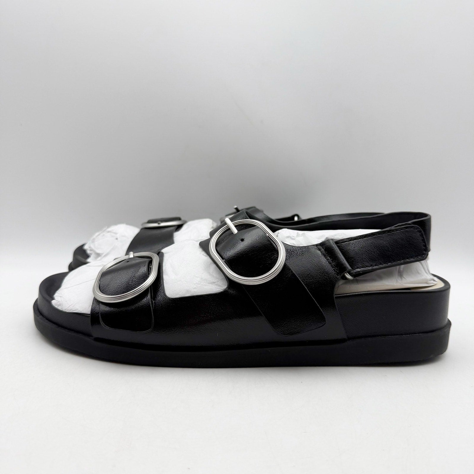 Dolce Vita Womens Starla Platform Sandals Size 10 Black Silver NWOB