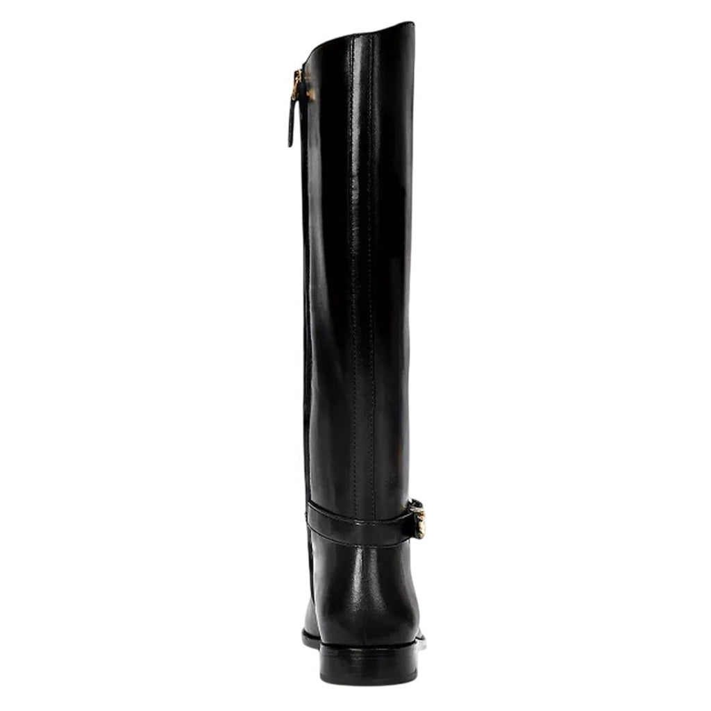 Lauren Ralph Lauren Womens Blayke Buckled Riding Boots US 5 Black Leather NWOB