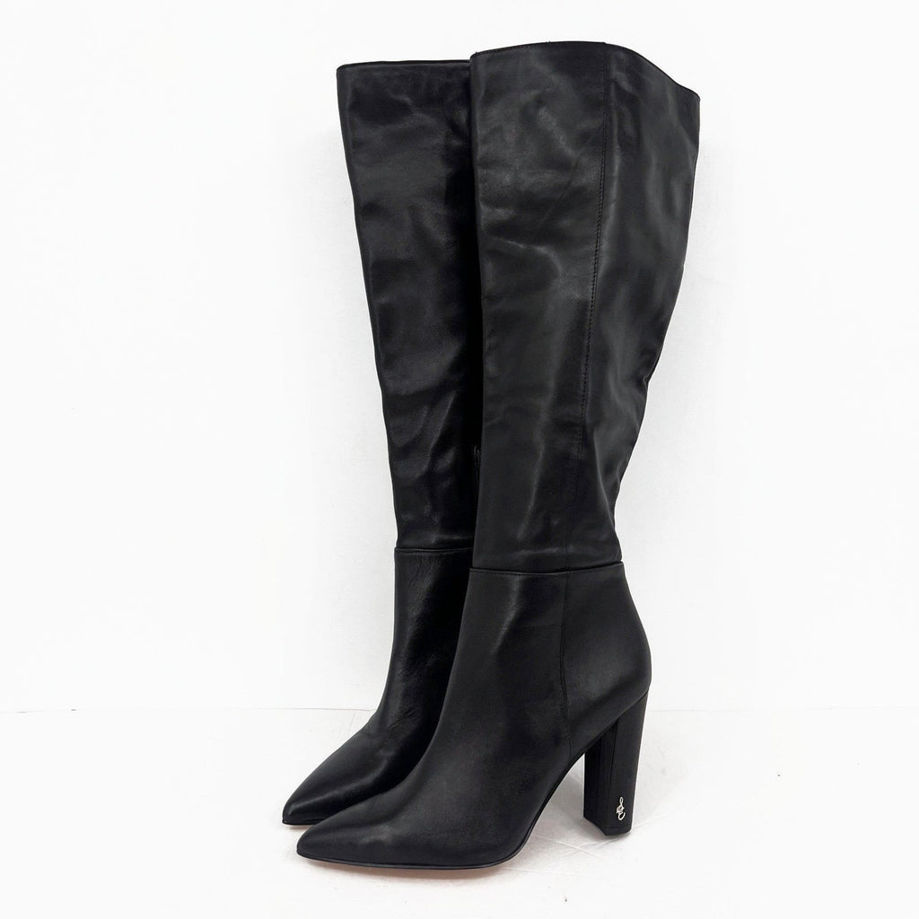 Sam Edelman Womens Raakel Knee High Boots Size 6 EU 36 Black Leather NWOB