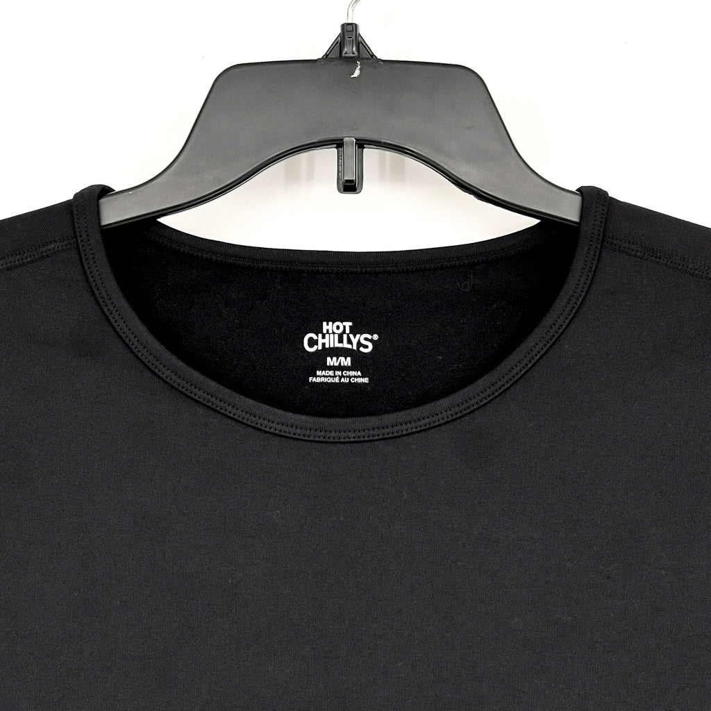 HOT CHILLYS Women's Micro-Elite Chamois Crewneck Shirt Medium Black NWT
