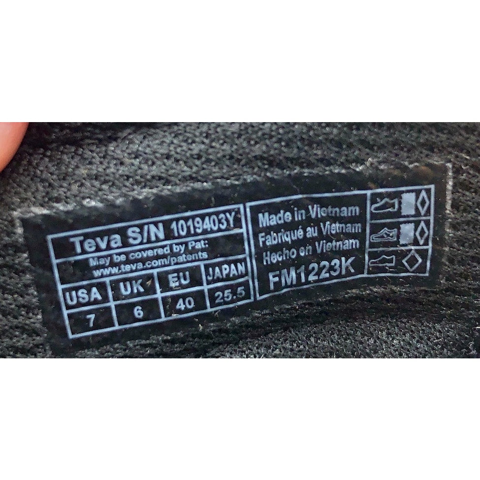 TEVA Kids Manatee Sport Sandals US 7 EU 40 Black Multicolor Breathable NIB