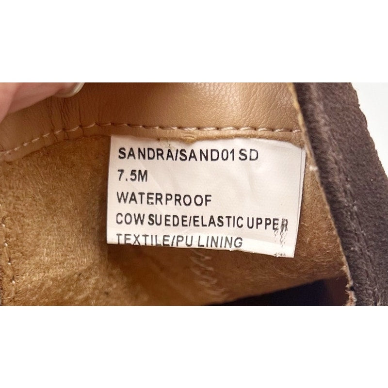 Blondo Womens Sandra Ankle Booties Size 7.5 M Java Brown Suede Waterproof NIB