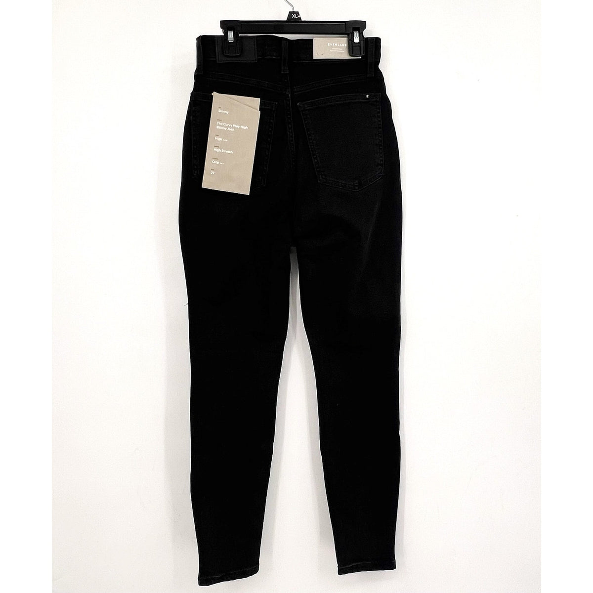 EVERLANE Women's The Way-High Curvy Skinny Jeans Size 27 Crop US 4 Black NWT