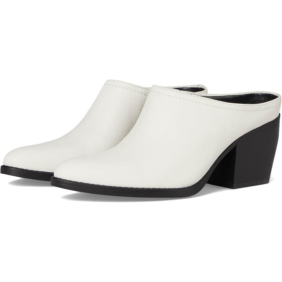 Naturalizer Womens Fairmont Mules US 12 M EU 43 White Leather Slip On NWOB